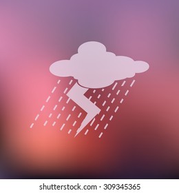 vector illustration of modern icon weather