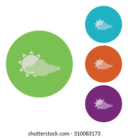 vector illustration of modern icon weather