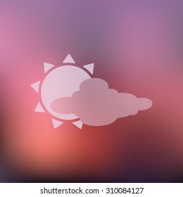 vector illustration of modern icon weather