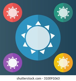 vector illustration of modern icon weather