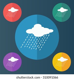 vector illustration of modern icon weather