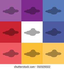 vector illustration of modern icon weather