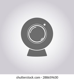 vector illustration of modern icon webcam