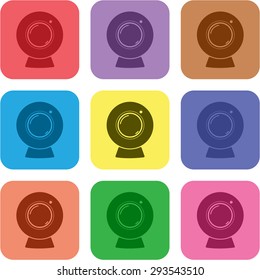 vector illustration of modern icon webcam