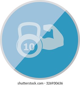 vector illustration of modern icon weight