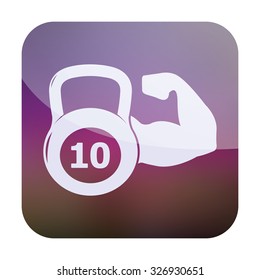 vector illustration of modern icon weight