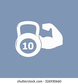 vector illustration of modern icon weight