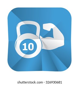 vector illustration of modern icon weight