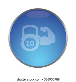 vector illustration of modern icon weight