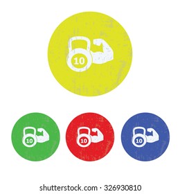 vector illustration of modern icon weight