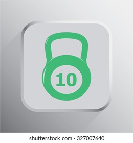vector illustration of modern icon weight