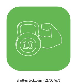 vector illustration of modern icon weight