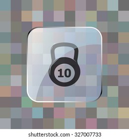 vector illustration of modern icon weight