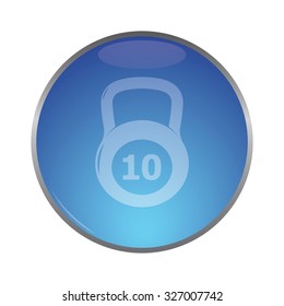 vector illustration of modern icon weight