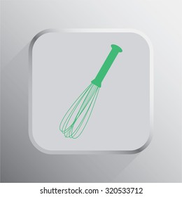 vector illustration of modern icon whisk