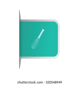 vector illustration of modern icon whisk