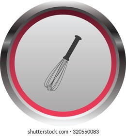 vector illustration of modern icon whisk