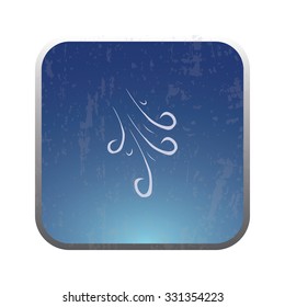 vector illustration of modern icon the wind