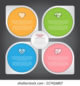 The Vector Illustration, Modern Infographic for Design and Creative Work