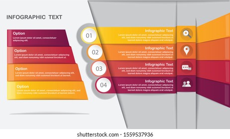 Vector illustration : Modern Infographics template ​with for business, education, web design, banners and brochures