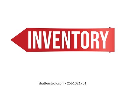 Vector illustration modern Inventory banner, Isolated web element.