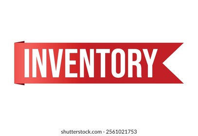 Vector illustration modern Inventory banner, Isolated web element.