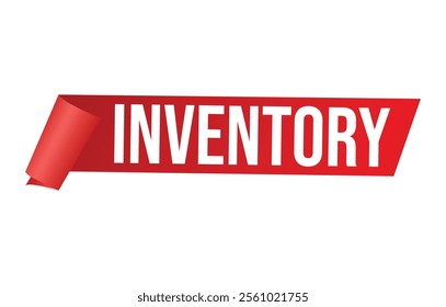 Vector illustration modern Inventory banner, Isolated web element.