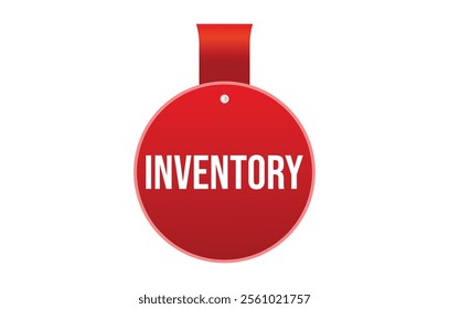 Vector illustration modern Inventory banner, Isolated web element.