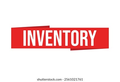 Vector illustration modern Inventory banner, Isolated web element.