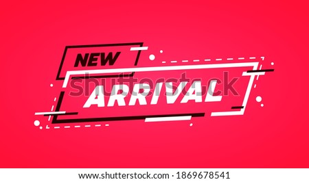 Vector Illustration Modern Label With Text New Arrival
