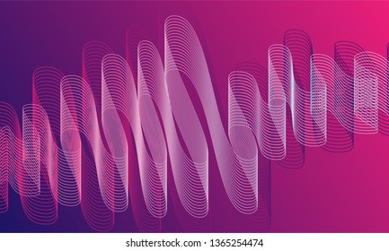 Vector Illustration of Modern line background vector template for brochure, template flyer cover and catalog , abstract fluid 3D shapes full colors, banner, website, web design