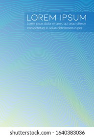 Vector Illustration Modern Line Contour Art Abstract Background