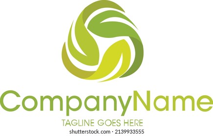 Vector illustration of modern logo for recycle and waste management industry