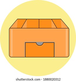 vector illustration of modern make up or stationery containers, multipurpose containers, for icons, symbols, logos. blue color