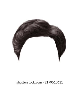 Vector Illustration Modern Mans Hairstyle Stock Vector (royalty Free 