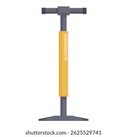 Ilustração vetorial de uma bomba de bicicleta manual moderna com um estilo de design plano
