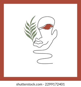 Vector Illustration of modern minimalistic abstract aesthetic.