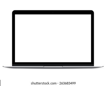 Vector illustration of a modern notebook on white background