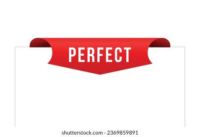 Vector illustration modern Perfect banner, Isolated web element.
