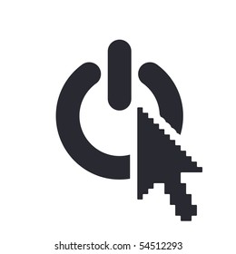Vector illustration of modern power icon