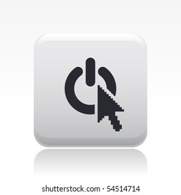 Vector illustration of modern power icon