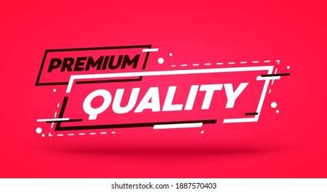Vector Illustration Modern Premium Quality Label