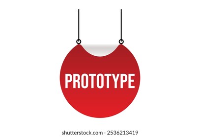 Ilustración vectorial moderna Anuncio prototipo, elemento de Web aislado.