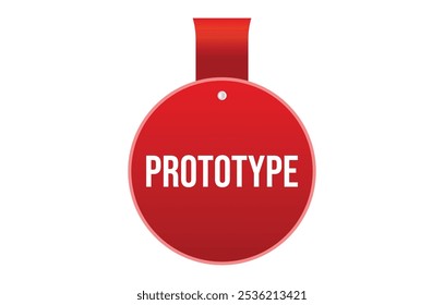 Vector illustration modern Prototype banner, Isolated web element.