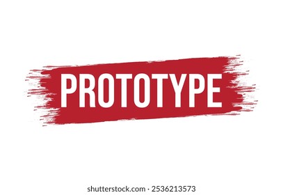 Vector illustration modern Prototype banner, Isolated web element.