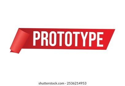 Ilustración vectorial moderna Anuncio prototipo, elemento de Web aislado.