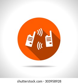 vector illustration of modern radio