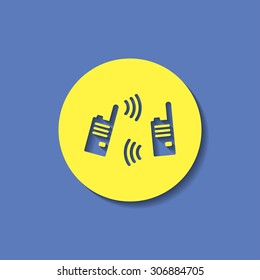 vector illustration of modern radio
