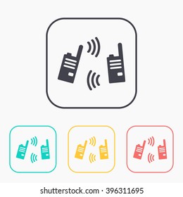 vector illustration of modern radio 