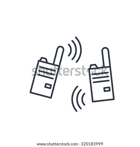 vector illustration of modern radio 